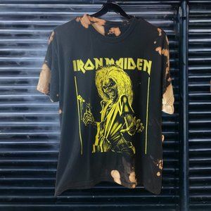 Bleeched Iron Maiden Throwback Tee